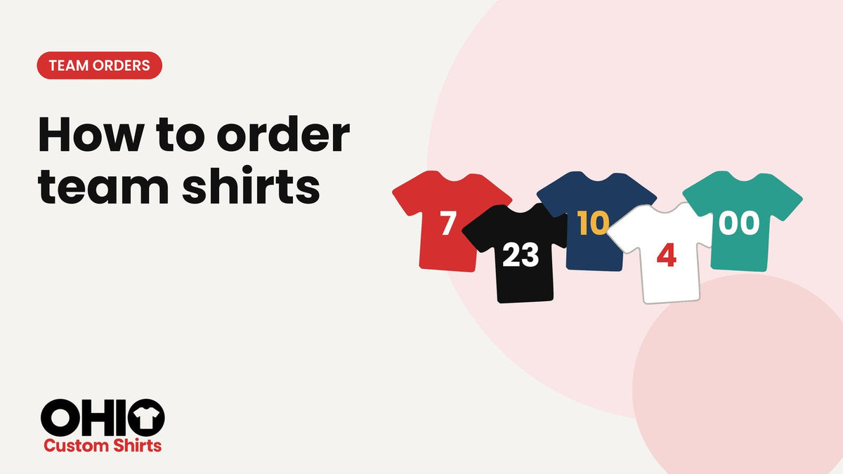 Five team shirts with the numbers 7, 23, 10, 4 and 00